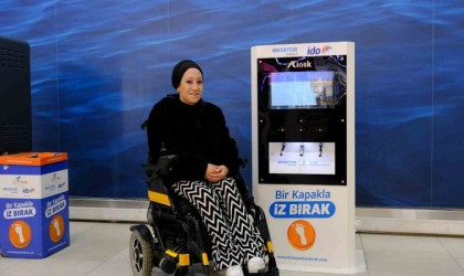 Bir kapakla iz bırak projesinden engelsiz yaşam için şarj istasyonları