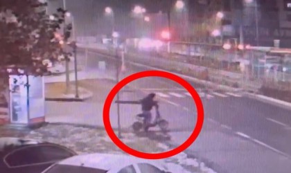 Bisiklet hırsızı önce kameraya sonra polise yakalandı