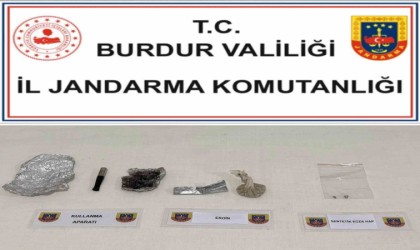 Burdurda üzerinde uyuşturucu ile yakalandı