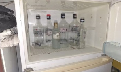 Burdurda yılbaşı öncesi 333 litre kaçak içki ele geçirildi