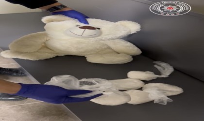 Çanakkalede oyuncak ayı içinden uyuşturucu çıktı