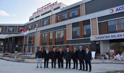 Çine Devlet Hastanesindeki son çalışmalar yerinde incelendi