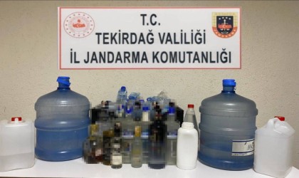 Çorluda kaçak alkol operasyonu