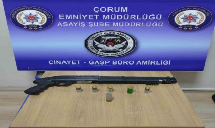 Çorumda 23 adet silah ele geçirildi