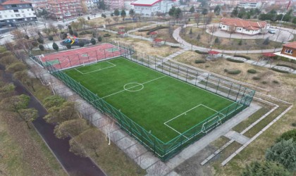 Çorumdaki semt sahalarında tadilat çalışması tamamlandı