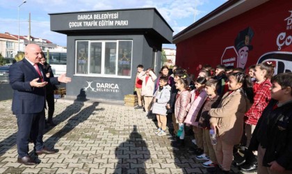 Eğitim ve eğlence Trafik Parkında bir arada