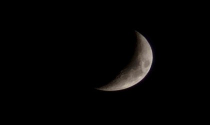 Elazığda hilal ay hayran bıraktı