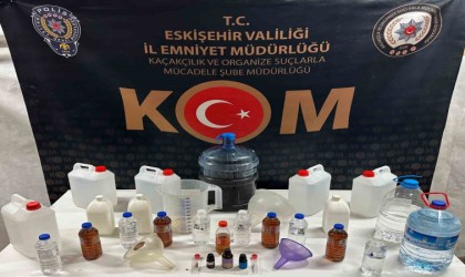 Eskişehirde yeni yıl öncesinde sahte alkol operasyonu