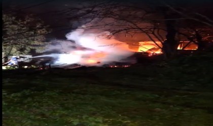 Giresunda patlayan tüp yangına neden oldu