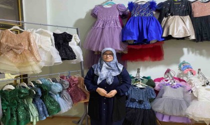 Giyemediği gelinlik içinde ukde oldu, şimdi diktiği gelinlikler çocukları mutlu ediyor