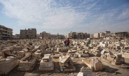 Harabeye dönen Şamın kırsal mahalleleri görüntülendi