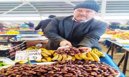 Hisarcıkta coğrafi işaretli Simav Kestanesi pazarın gözdesi