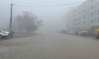 Iğdırda yoğun sis etkili oldu