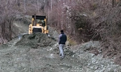 İki köyü birbirine bağlayan yol yarım asır sonra eski günlerine dönüyor