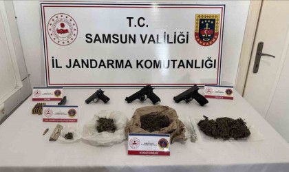 Jandarma ekiplerinden uyuşturucu ve silah operasyonu