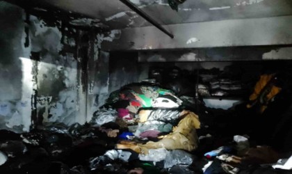 Kahramanmaraşta iş yeri yangını söndürüldü