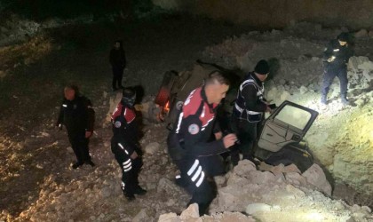 Karamanda ‘dur ihtarına uymayan sürücü kaza yaptı