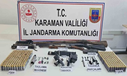 Karamanda kaçak silah operasyonu