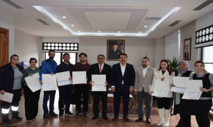 Karapınarda örnek olan projeye başarı belgesi