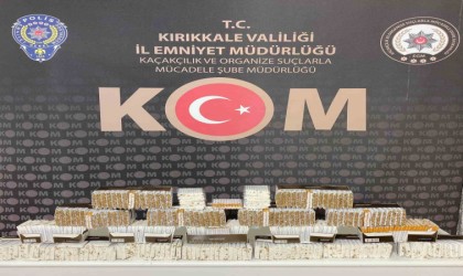 Kırıkkalede kaçakçılık operasyonu: Binlerce makaron ele geçirildi