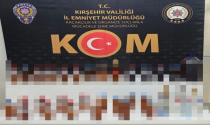Kırşehirde yılbaşı öncesinde sahte alkol operasyonu: 2 gözaltı
