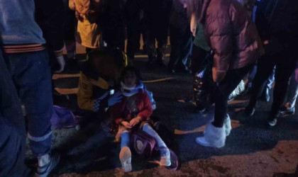 Konyada otomobil çarptığı 2 çocuk yaralandı