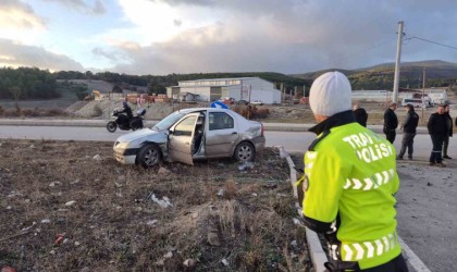 Kütahyada o kavşakta yine kaza: 1 yaralı