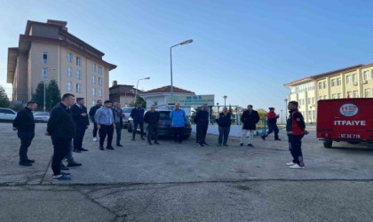 KYK yurdunda yangın tatbikatı