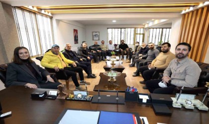 Manisa Gazeteciler Cemiyetinden Başkan Durbaya fikir alışverişi