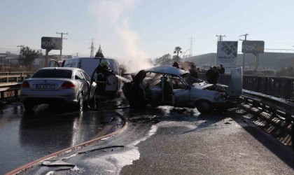 Muğlada zincirleme kaza: 1i ağır 7 yaralı