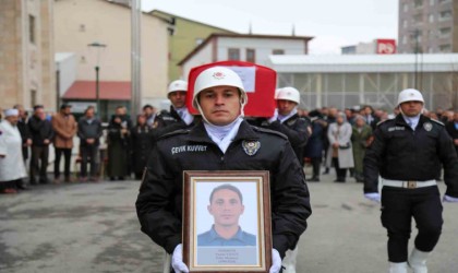 Muşta vefat eden polis memuru için cenaze töreni düzenlendi