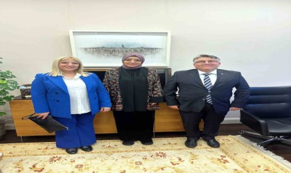 Rektör Özölçerden Cumhurbaşkanı Başdanışmanı Saadet Oruça ziyaret