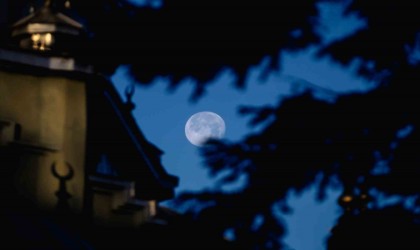 Sakaryada dolunay eşsiz görüntüler oluşturdu