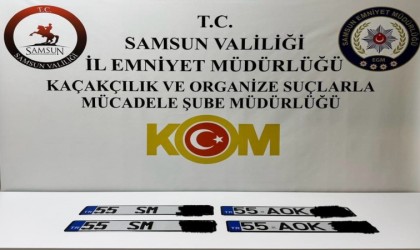 Samsunda sahte plakayla yakalanan 2 kişi gözaltına alındı