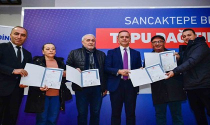 Sancaktepede 56 hak sahibi tapularına kavuştu