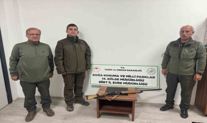 Siirtte kaçak avcılara 75 bin TL ceza kesildi
