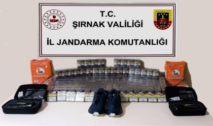 Şırnakta kaçakçılık operasyonları: 1 milyon 250 bin liralık gümrük kaçağı malzeme ele geçirildi