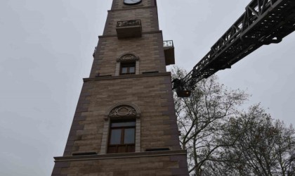 Söğütte tarihi ‘Hamidiye Saat Kulesi aydınlatılıyor