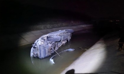 Su kanalına düşen otomobilin sürücüsü hayatını kaybetti
