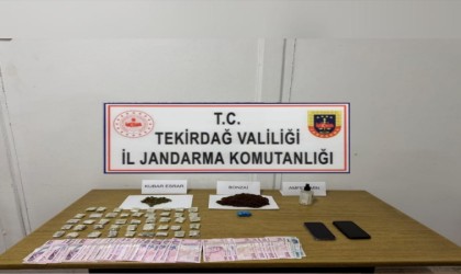 Tekirdağda uyuşturucu operasyonları: Çok sayıda madde ele geçirildi