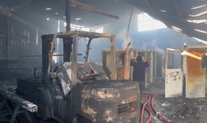 Tır Parkındaki işletmede çıkan yangın kontrol altına alındı: 1 kişi hastaneye kaldırıldı