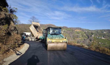 Trabzonda asfalt ve beton yol yatırımları 2024 yılında da sürdü