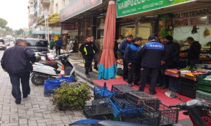 Turgutluda kaldırım işgallerine sıkı denetim