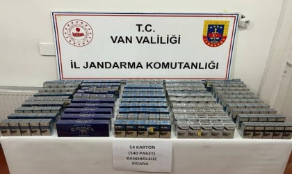 Vanda 860 paket kaçak sigara ele geçirildi