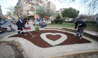 Yunusemreden Kaynak Mahallesinde peyzaj çalışması