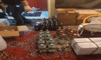 Zeytinburnunda yılbaşı öncesi sahte içki operasyonu: 300 litre ele geçirildi