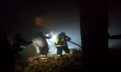 Adıyamanda korkutan ahır yangını