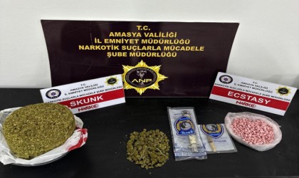 Amasyada tırı polisin üzerine süren sürücü uyuşturucuyla yakalandı