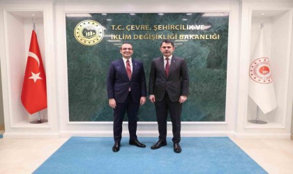 Bakan Kurum, Şişli Belediye Başkanı Şahanı kabul etti