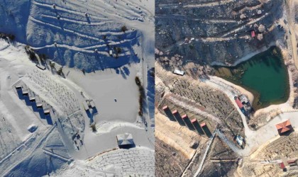 Bin 744 rakımlı Dinek Dağı, 2023 ve 2024 yıllarında olduğu gibi bu Ocak ayını da karsız geçiriyor